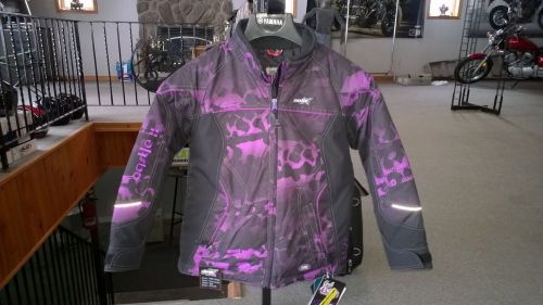 Child snowmobile / ski jacket by castle, girls medium