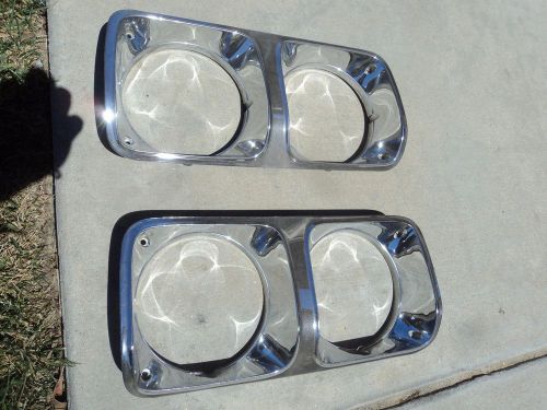 1975 75 chrysler new yorker headlight bezels