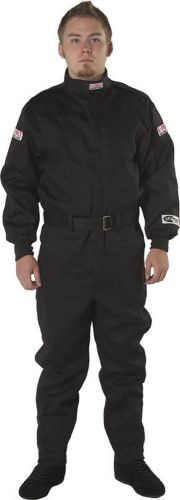 G-force 4126medbk sfi 3.2a/1 fire retardant jacket black medium single layer