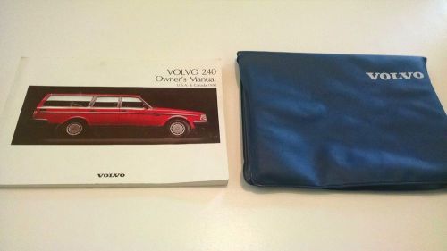 Volvo 240 owners manual with volvo plastic book cover and cigarette lighter