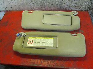 98 99 00 02 01 toyota 4-runner oem right &amp; left sunvisor sun visor set pair