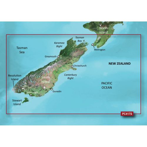 New garmin bluechart&amp;reg; g2 - hxpc417s - new zealand south - microsd&amp;trade;/sd&amp;