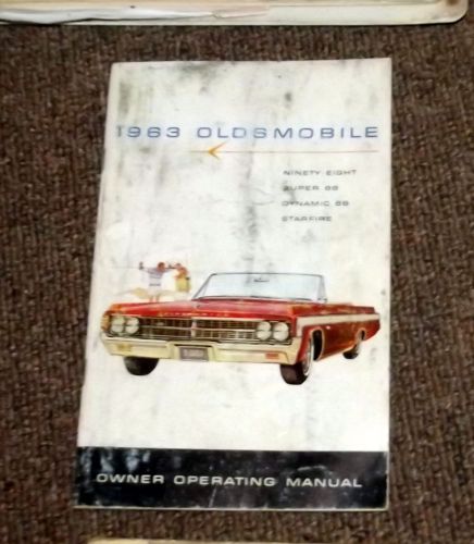 Original 1963 oldsmobile owners manual  not a reprint