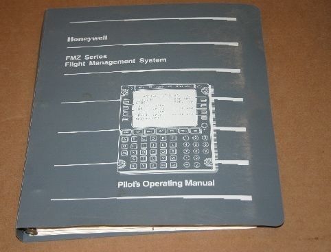 Honeywell fmz series flight management system pilot&#039;s operating manual guide