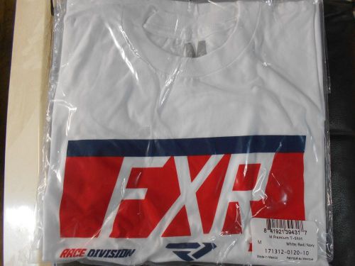 Fxr premium t-shirt 17-white/red/navy size: x-large 171312-0120-16