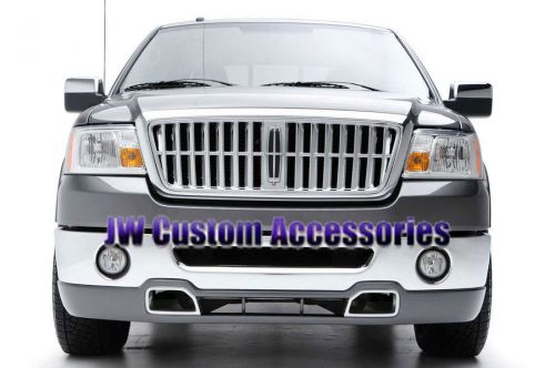 06-08 lincoln mark lt 3dcarbon urethane front bumper lower air dam valance new