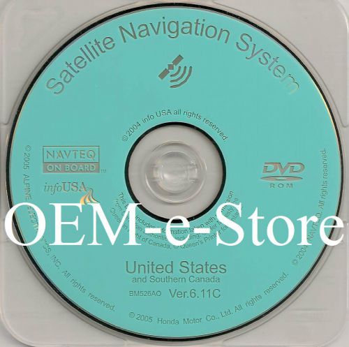 2006 2007 honda civic ex si gx hybrid coupe sedan gps navigation dvd map disc