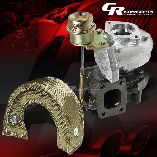 T25/28 ar.86 turbo turbocharger 8psi wastegate turbocharger+titanium blanket