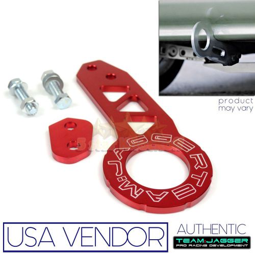 For toyota lexus! bolt on jdm gear look! usa billet red rear slotted tow hook