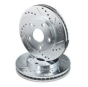 Power stop ar8241xpr cross-drilled and slotted brake rotors rear