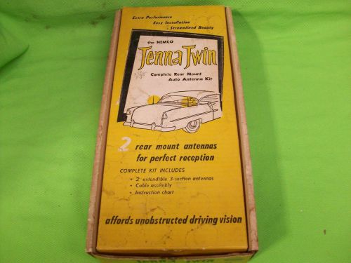 Nos vintage dual antenna kit tenna twin 50s 60s ratrod hotrod custom truck nice!