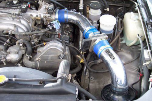 96-97 honda passport isuzu rodeo 3.2 v6 cold air intake kit+ blue filter