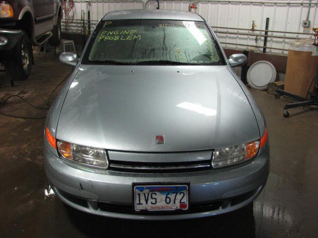 2002 saturn l series sedan rear seat belt & retractor only center gray