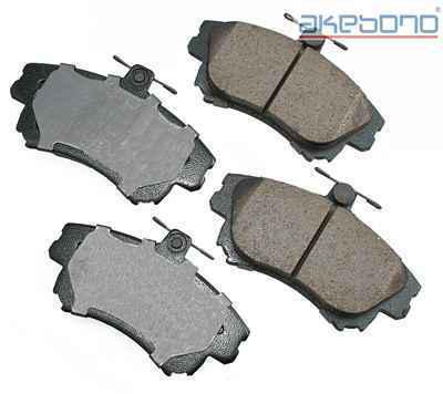 Akebono eur837 brake pad or shoe, front-euro ultra premium ceramic pads