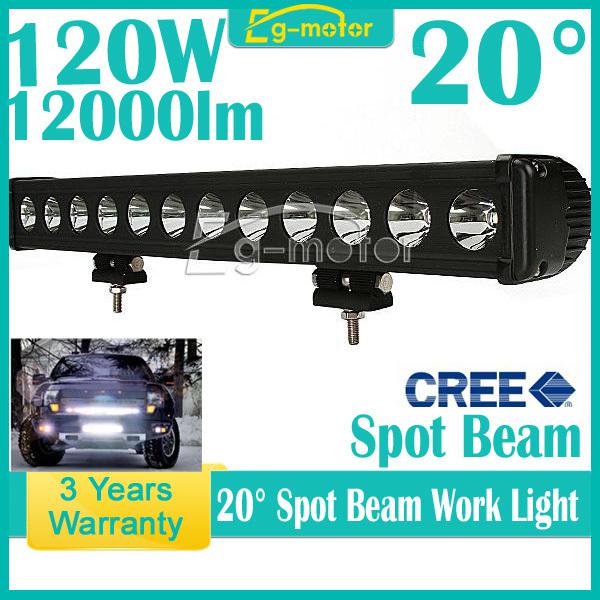 120w cree led spot pencil work light car offroad truck 4wd ute atv drving lamp