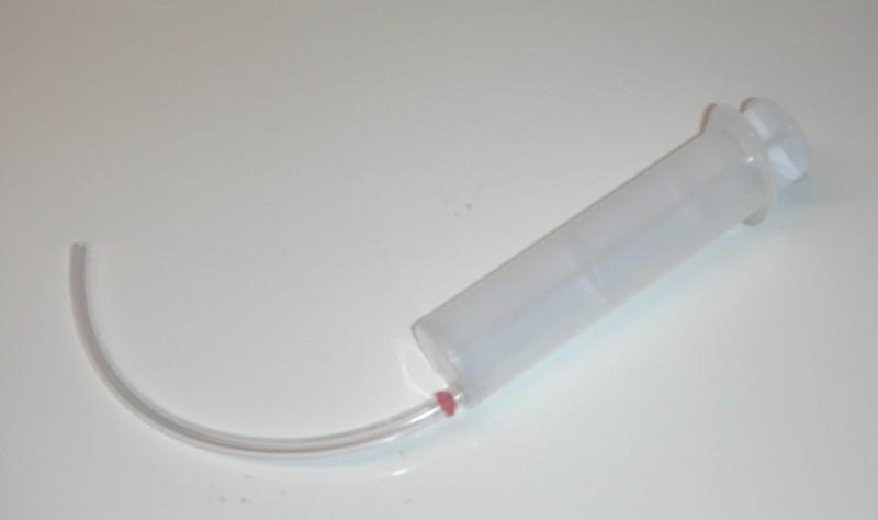 Supercharger oil change syringe 60ml with tube