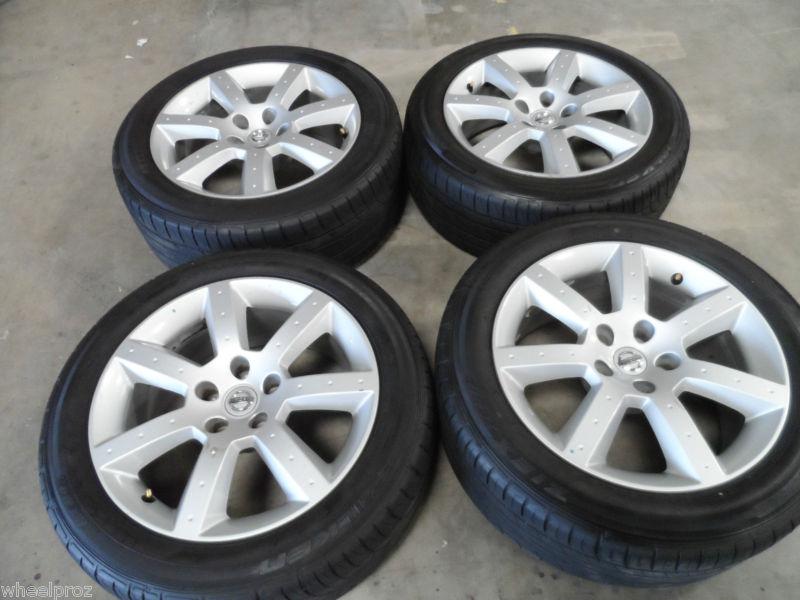 17" oem nissan 350z 370z maxima staggered wheels w/ tires 5x114 rims 18 20