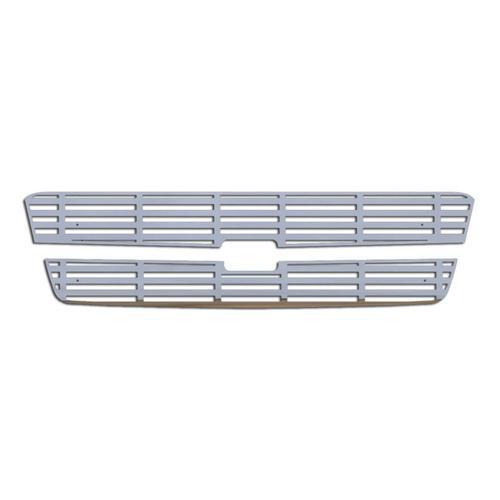 Chevy avalanche 02-06 w/o cladding stainless hor billet front metal grille trim 