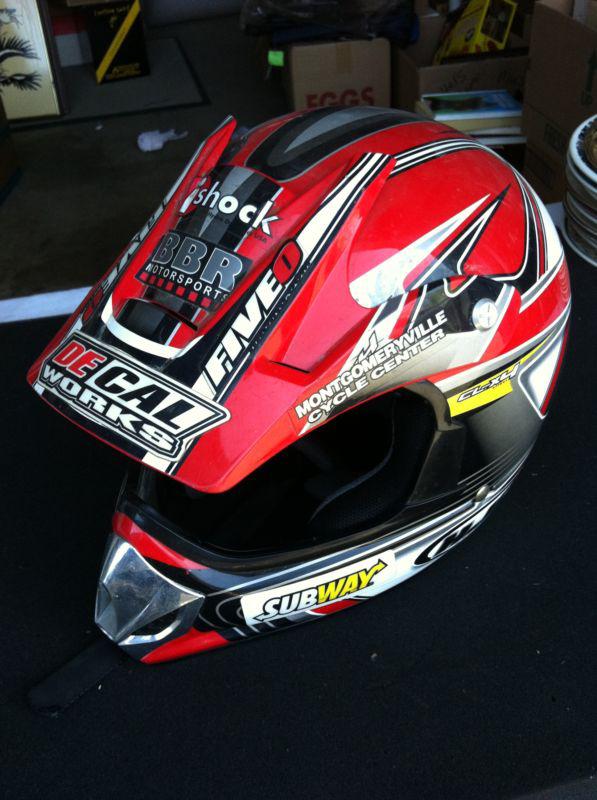 Used motorcross helmet hjc cl-x4c youth size l/xl