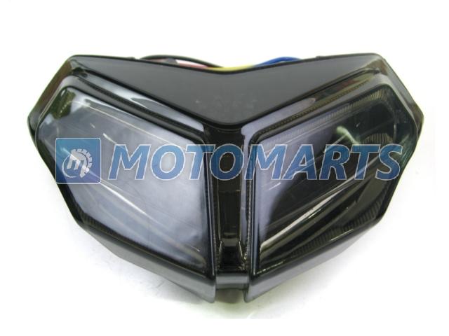 Smoke led tail light for ducati 848 1098 1098r 1098s with turn signal integrated