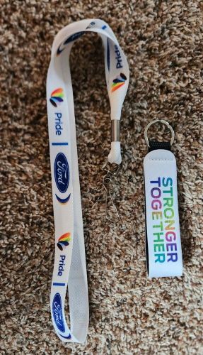 Ford lanyard and wrist keychain fob loop pride rainbow