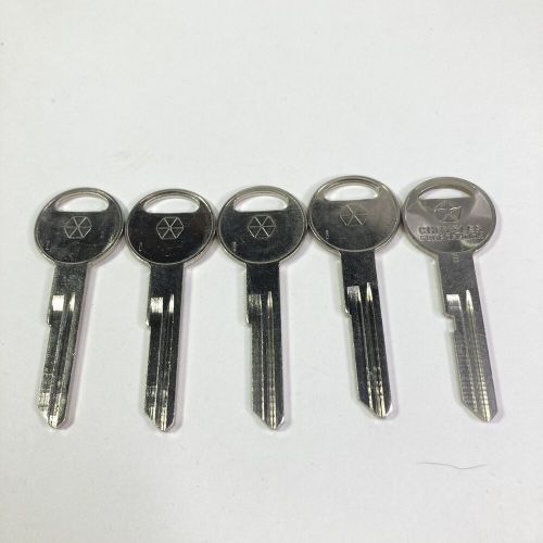 5 new chrysler logo oem s1769ch uncut key blanks stamped &#034;i&#034; secondary key