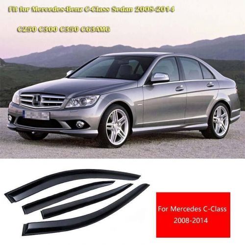 For mercedes c-class sedan 08-14 rain guards vent shade deflector window visors