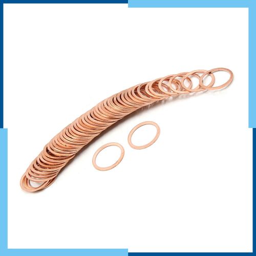 Universal pack(50) copper crush washers flat car sealing gaskets plate rings