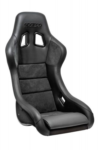 Sparco qrt-c performance carbon fiber seat black leather and alcantara