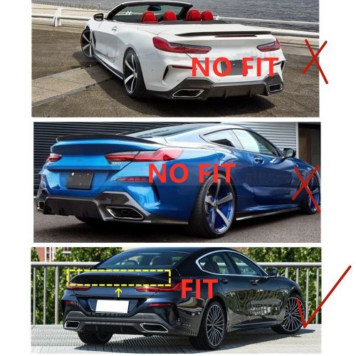 Carbon fiber rear trunk spoiler lip wing for bmw 8 series g16 2020-2022 f93 m8