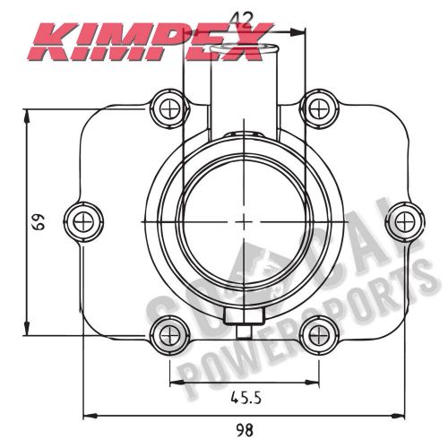 Spi 07-100-44 intake mounting flange