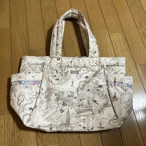 Lesportsac map pattern tote bag