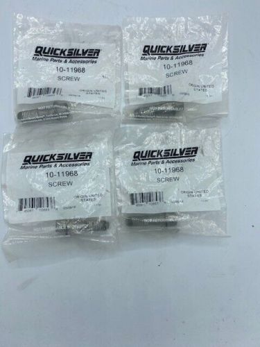 Quicksilver screw pn 10-11968 lot of 4 screws