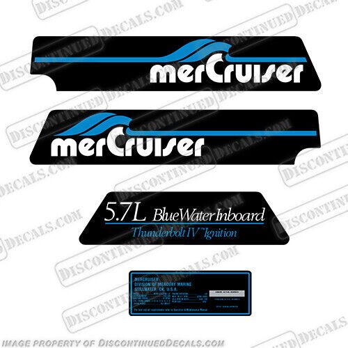 Fits mercury mercruiser 5.7 litre blue water inboard engine flame arrestor decal