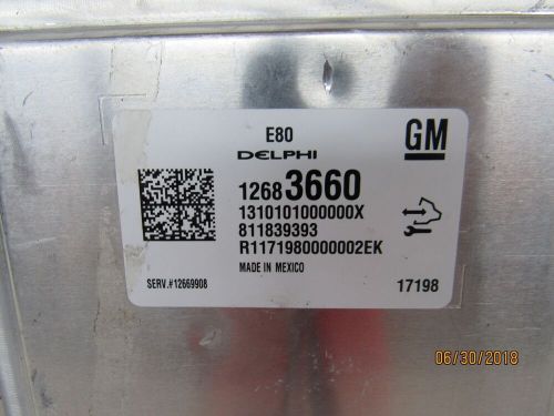 2018 chevrolet cruze 1.4l engine control module computer ecm ecu 12683660