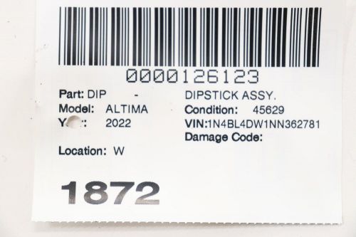 2022 nissan altima dipstick assy.