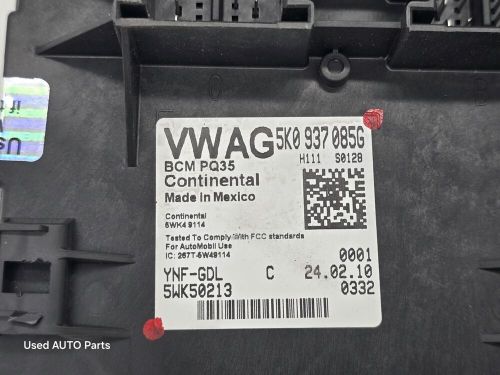 2010 volkswagen jetta vw  bcm bcu body control module  5k0937085g oem