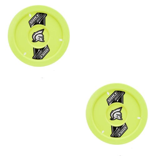 Dirt defender 15 x 8 gen ii solid wheel covers mud covers neon yellow 2 pack