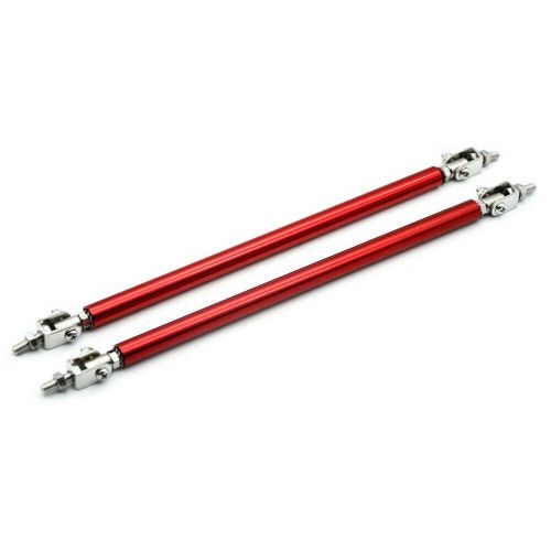 Auxito front 20cm bumper lip splitter strut tie rod support bars for universal