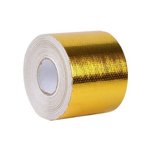 50mm x 10m gold roll adhesive reflective high temperature heat shield wrap tape