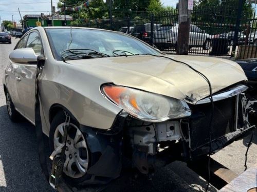 Passenger right front door glass sedan fits 07-10 elantra 1154350