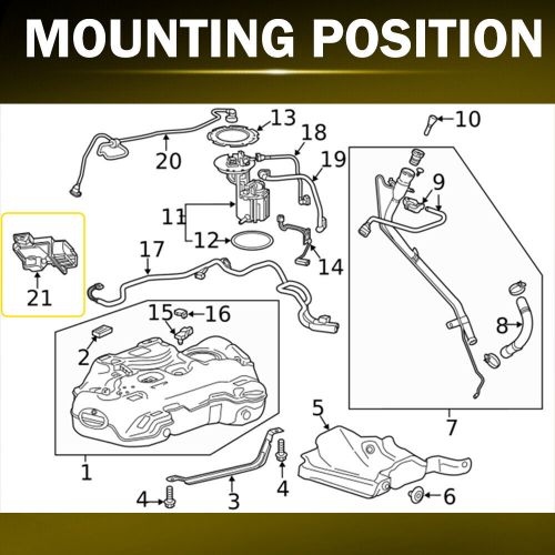 Fuel pump control module for 20-21 gmc sierra chevrolet silverado 2500hd 3500hd