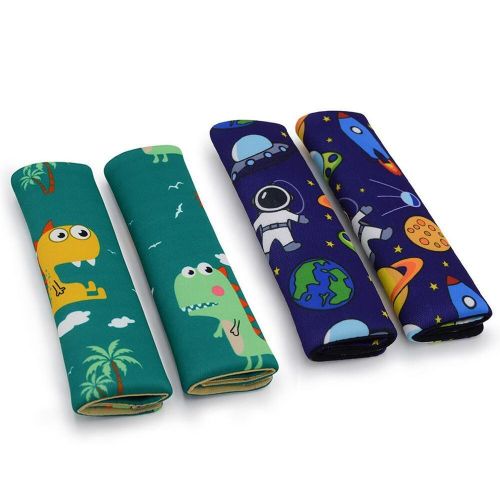 2pcs cartoon printed seat belt pads kids car seat belt cover pad car shoulder