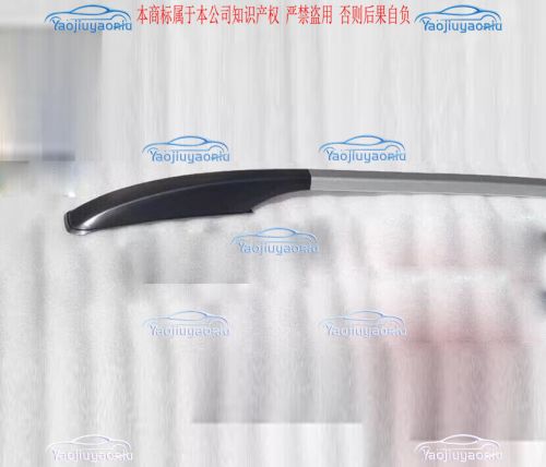 Black +silver roof rack rails bars kit trim  for toyota corolla cross 2022-2024