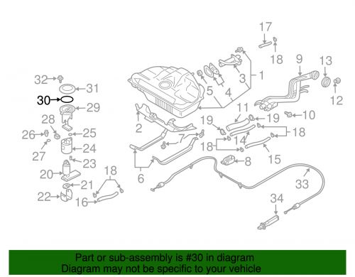 Genuine nissan sending unit seal oring gasket 17342-5m047