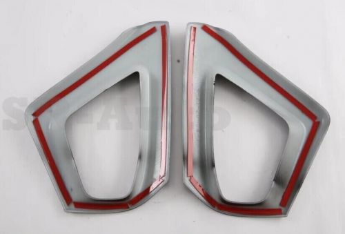 For subaru crosstrek 2024 rear bumper fog light lamp cover trim carbon fiber abs