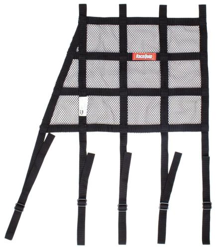 Racequip® 823003rqp sfi 27.1 mesh window angled net with strap mounts 18x18 in