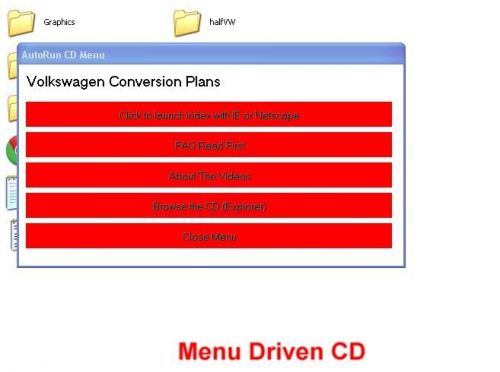 1/2 vw half volkswagen conversion plans for ultralight aircraft and extras on cd