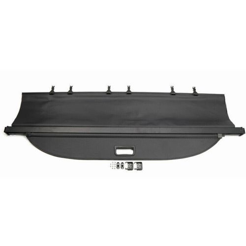 Rear trunk security cargo coverluggage shade for ford explorer 11-18 black