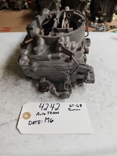 4242 m6 pontiac automatic 1967 1968 original vintage carburetor